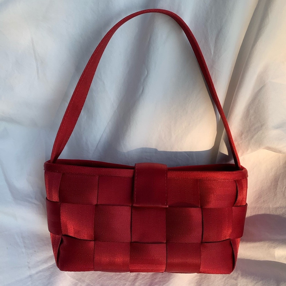Vintage Harvey’s Red Seatbelt Small Handbag